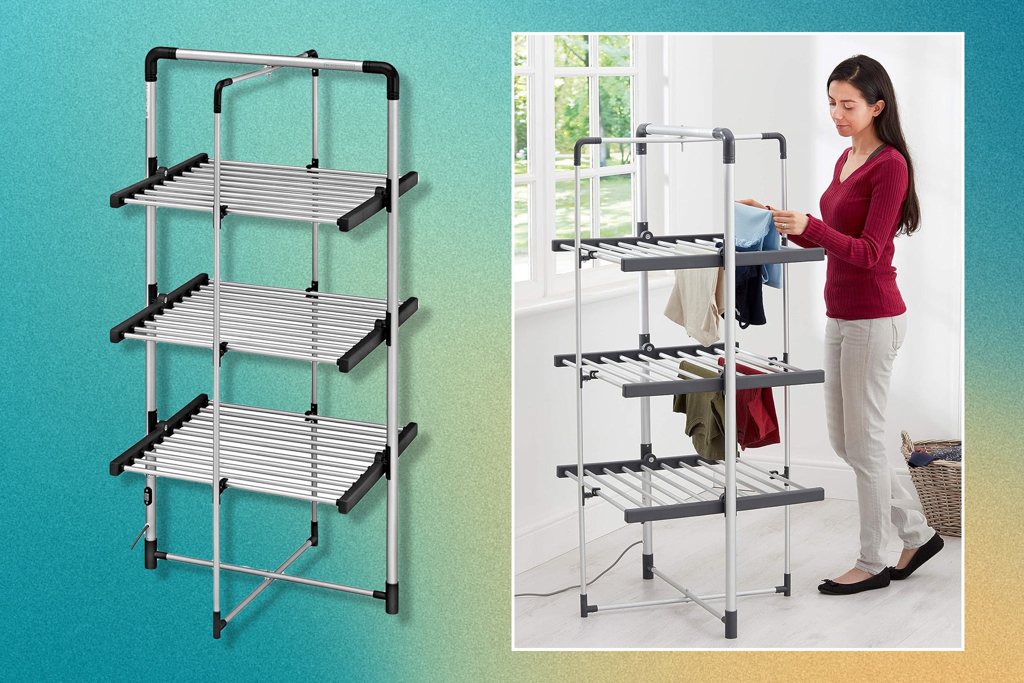 Black Decker heated clothes airer deal The Independent